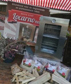 2-L Home & Garden XL Rookoven - RVS - 80x40x28 Cm - 3 Etages -Beste Barbecue Grill winkel 1009x1200