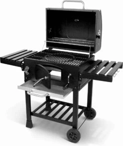 Alice's Garden Houtskool BBQ Bernard - Smoker - Verstelbare Houtskoolbak - Zwart -Beste Barbecue Grill winkel 1014x1200