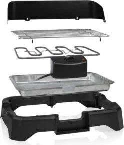 Tristar BQ-2824 Elektrische Barbecue - Tafel BBQ 34,5 X 23 Cm - Regelbare Thermostaat - 2000 Watt - Zwart -Beste Barbecue Grill winkel 1026x1200
