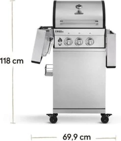 Burnhard Gas BBQ FRED JR. Deluxe - 2 Branders - Incl. Keramische Infraroodbrander & Afdekhoes - Deluxe 39 Burnhard Gas BBQ FRED JR. Deluxe - 2 Branders - Incl. Keramische Infraroodbrander & Afdekhoes - Deluxe -Beste Barbecue Grill winkel 1027x1200 1