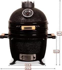 Patton Kamado 15" - Keramisch - Tafel Model - Premium Black - Medium - Zwart 35 Patton Kamado 15" - Keramisch - Tafel Model - Premium Black - Medium - Zwart -Beste Barbecue Grill winkel 1055x1200