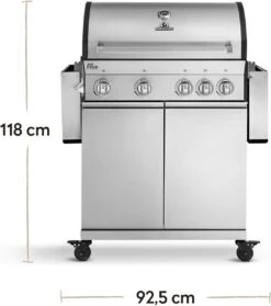 Burnhard Gas BBQ Big FRED Deluxe - 4 Branders - Incl. Keramische Infraroodbrander & Afdekhoes - Deluxe 38 Burnhard Gas BBQ Big FRED Deluxe - 4 Branders - Incl. Keramische Infraroodbrander & Afdekhoes - Deluxe -Beste Barbecue Grill winkel 1063x1200 1