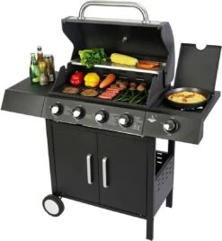 El Fuego San Angelo 4.1 Gasbarbecue - 5 Branders - Zwart -Beste Barbecue Grill winkel 1105x1200