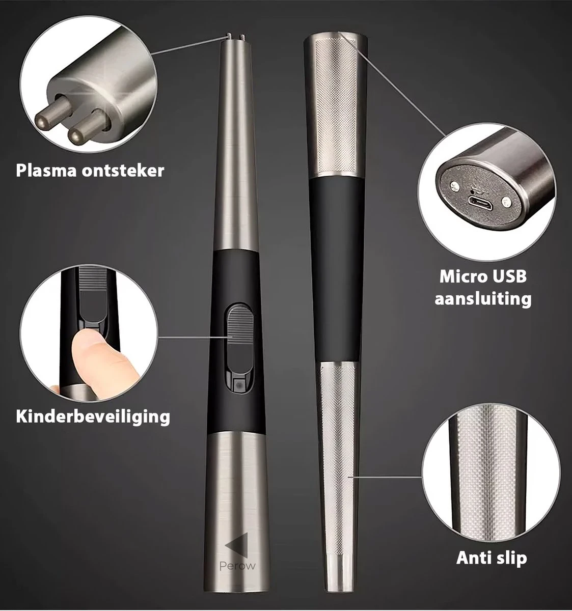 Oplaadbare Lange Elektrische Aansteker - Duurzame Plasma Aansteker – Luxe Aansteker - Inclusief Cadeauverpakking - BBQ – Kaarsen - Zwart 5 Oplaadbare Lange Elektrische Aansteker - Duurzame Plasma Aansteker – Luxe Aansteker - Inclusief Cadeauverpakking - BBQ – Kaarsen - Zwart - Afbeelding 5