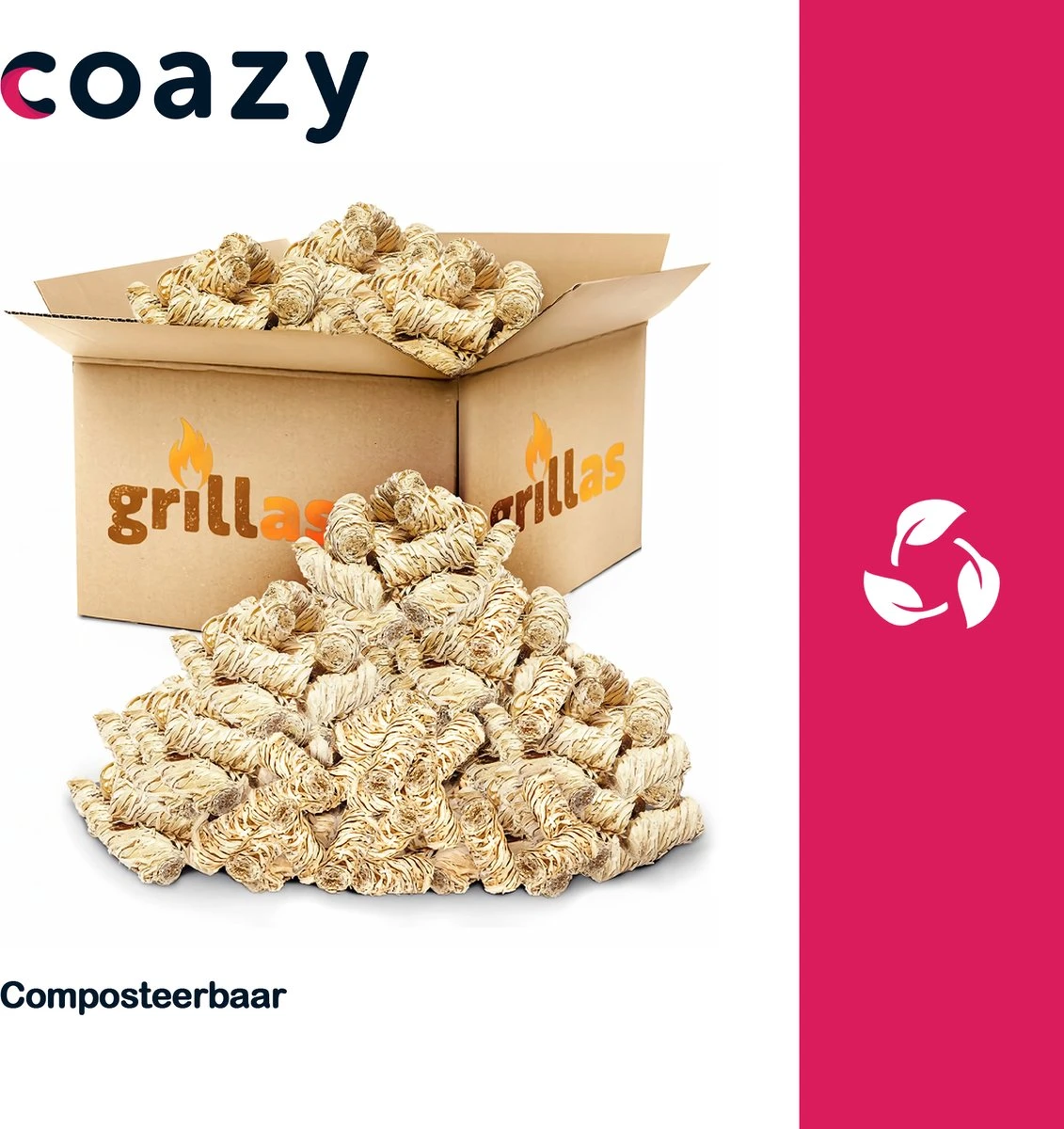 Aanmaakkrullen Voor BBQ Of Kachel | 3kg ECO FSC Gecertificeerd Aanmaakhout Barbecue - Biologisch En Duurzaam Aanmaakwokkels - Houtwol Wokkels - Barbeque Aansteker - Aanmaakblokjes - Accessoires - Ongeveer 240 Krullen 2 Aanmaakkrullen Voor BBQ Of Kachel | 3kg ECO FSC Gecertificeerd Aanmaakhout Barbecue - Biologisch En Duurzaam Aanmaakwokkels - Houtwol Wokkels - Barbeque Aansteker - Aanmaakblokjes - Accessoires - Ongeveer 240 Krullen - Afbeelding 2