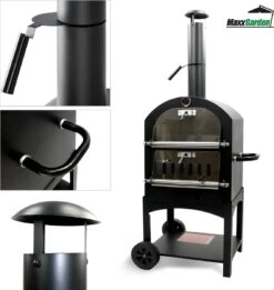 MaxxGarden Pizza Oven Buiten - Houtskool – Incl. Pizzasteen - 45x65x158cm -Beste Barbecue Grill winkel 1137x1200 5