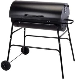 BBQ XL Houtskoolbarbecue - Cilindervorm - Grilloppervlak (LxB) 71 X 35 Cm - Zwart -Beste Barbecue Grill winkel 1141x1200
