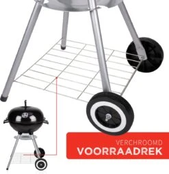 BBQ Collection Houtskoolbarbecue - Kogelbarbecue 45 X 60 Centimeter - Ronde Barbecue - Barbecue Op Wielen - Zwart - Metaal -Beste Barbecue Grill winkel 1169x1200