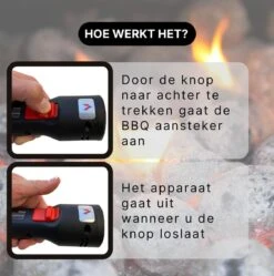 Merkloos Edward&DeVries - Elektrische BBQ Aansteker - BBQ Accesoires - One Minute Lighter - BBQ Starter - Looftlighter - Geschikt Voor Houtskool En Briketten - -Beste Barbecue Grill winkel 1188x1200 2