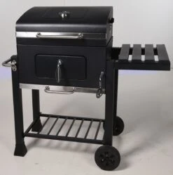 Houtskool BBQ Op Wielen + Tafel | Mat Zwart - X86000060 -Beste Barbecue Grill winkel 1190x1200