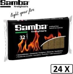 Samba Aanmaakblokjes Bruin á 24 X 32 Stuks - Omdoos Is 768 Aanmaakblokjes -Beste Barbecue Grill winkel 1191x1200 5
