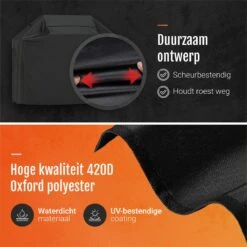 GrillX Barbecue Hoes - 170 X 61 X 117cm - BBQ Hoes Waterdicht - Beschermhoes Inclusief Trekkoord - BBQ Accesoires -Beste Barbecue Grill winkel 1198x1200 4