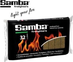 Samba Aanmaakblokjes Bruin (32 Stuks) - Milieuvriendelijk -Beste Barbecue Grill winkel 1200x1021 1