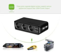 WiseGoods - Premium Auto Sigarettenaansteker Splitter - 4 Poorten USB - Autolader USB - Autolader Splitter - 12V Splitter -Beste Barbecue Grill winkel 1200x1031 1