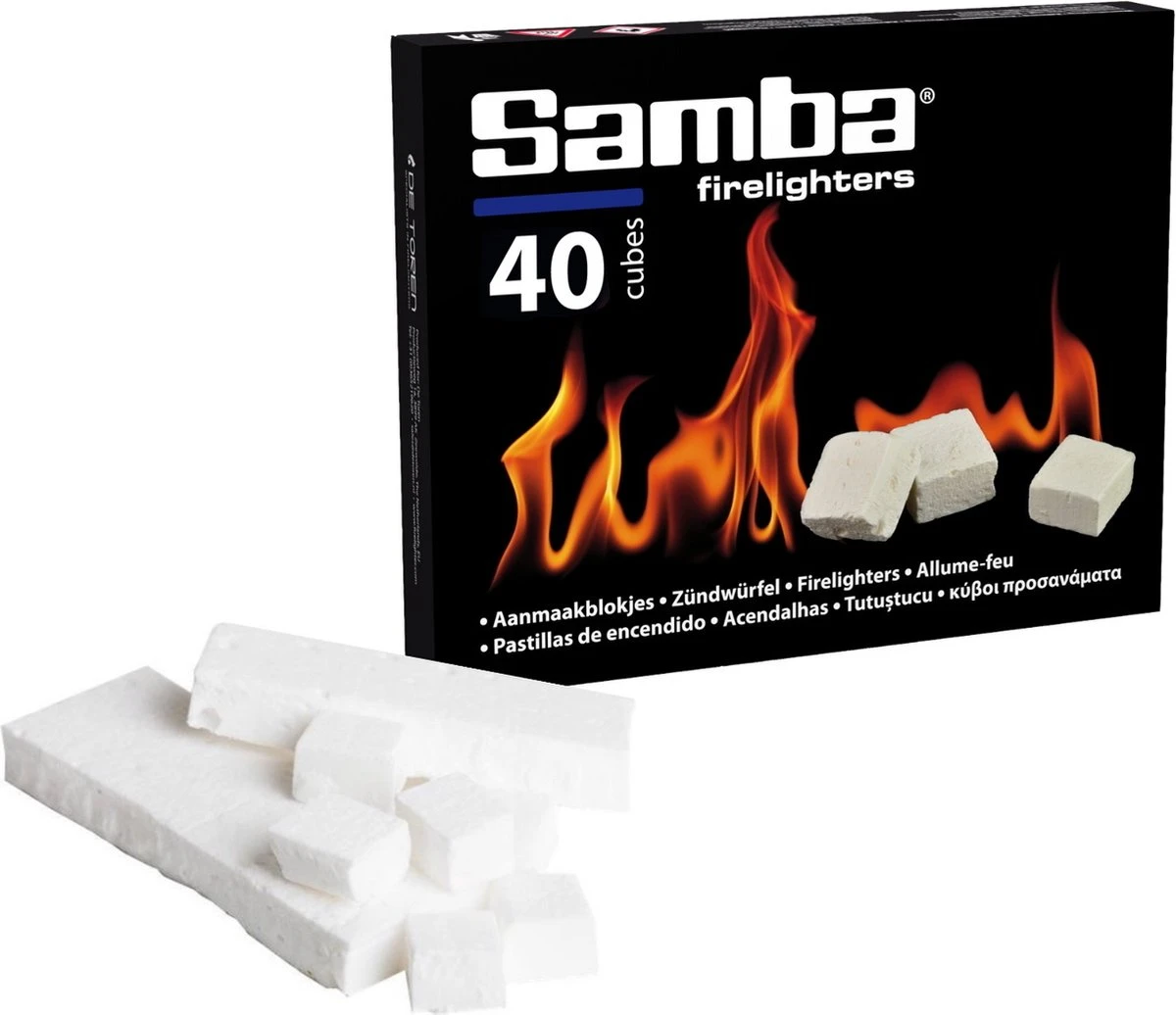 Samba Aanmaakblokjes Wit - 40 Stuks 7 Samba Aanmaakblokjes Wit - 40 Stuks - Afbeelding 7
