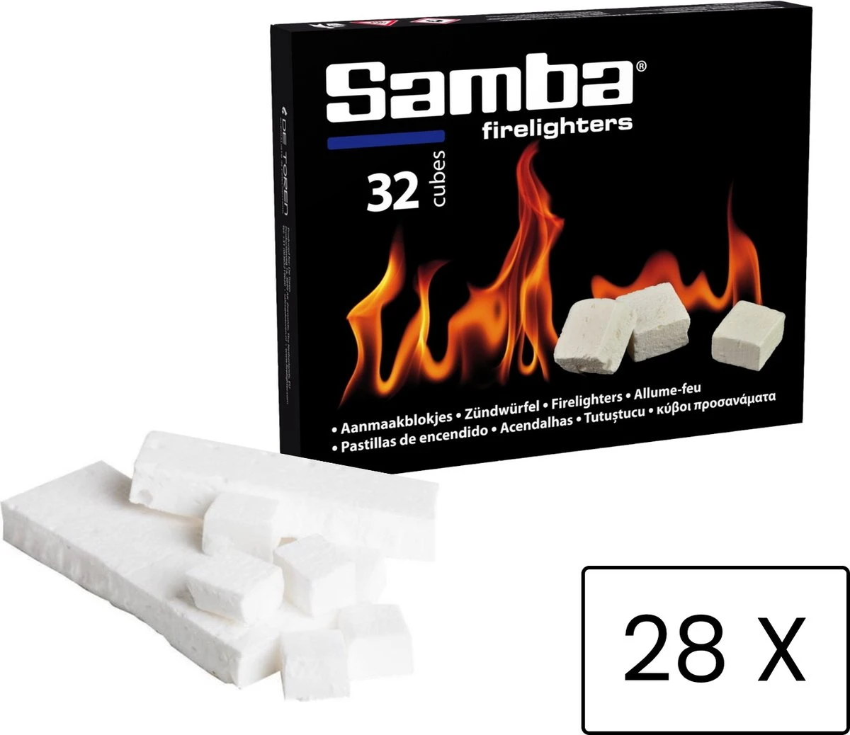 Samba Aanmaakblokjes Wit - Kerosine - 896 Stuks - Omdoos 6 Samba Aanmaakblokjes Wit - Kerosine - 896 Stuks - Omdoos - Afbeelding 6