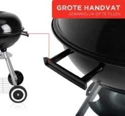 BBQ Collection Houtskoolbarbecue - Kogelbarbecue 45 X 60 Centimeter - Ronde Barbecue - Barbecue Op Wielen - Zwart - Metaal -Beste Barbecue Grill winkel 1200x1116 1