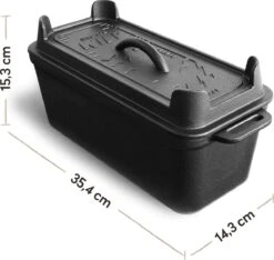 Burnhard Gietijzeren Broodpan 3,5 L - Broodbakvorm -Beste Barbecue Grill winkel 1200x1136 1