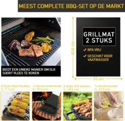 Saveur Royal® 35-delige Barbecue Gereedschapset In Roestvrij Staal - BBQ Grill Set Met Draagtas - Barbecuegerei-sets - Barbecue Accessoires Gereedschap - 35-delig 19 Saveur Royal® 35-delige Barbecue Gereedschapset In Roestvrij Staal - BBQ Grill Set Met Draagtas - Barbecuegerei-sets - Barbecue Accessoires Gereedschap - 35-delig -Beste Barbecue Grill winkel 1200x1162 4