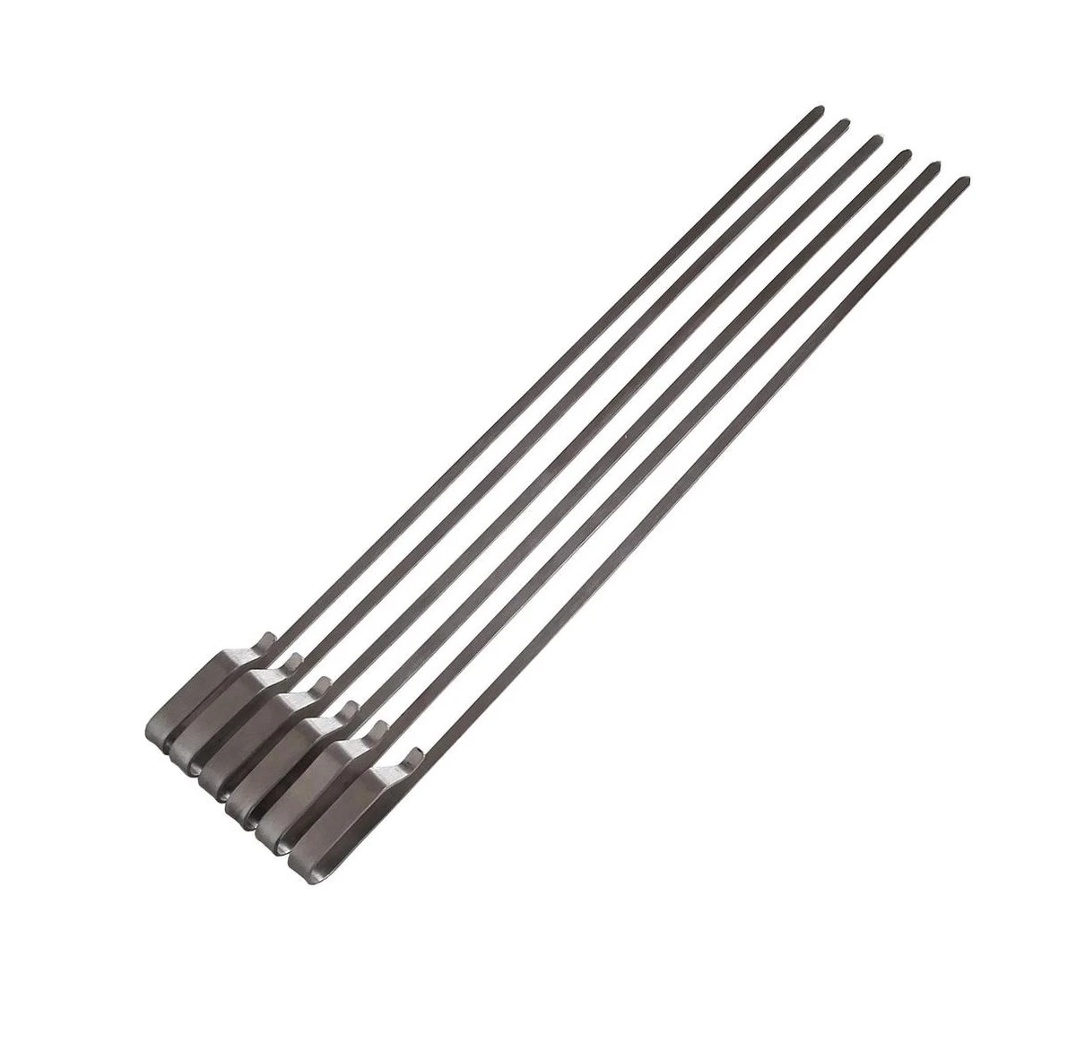 BBQ Rotisserie Kebab Spiezen Set (universele Set Geschikt Voor De Meeste Rotisseries / BBQ Spitten) 2 BBQ Rotisserie Kebab Spiezen Set (universele Set Geschikt Voor De Meeste Rotisseries / BBQ Spitten) - Afbeelding 2