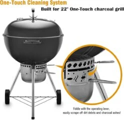 One-Touch-reinigingssysteemkit Voor 57 CM Kogel BBQ , Geschikt Als Vervanging In Diverse Weber Kogel BBQ's -Beste Barbecue Grill winkel 1200x1165 2