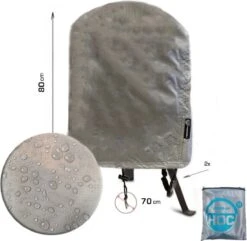COVER UP HOC Diamond Bbq Hoes Rond - 70x80 Cm - Waterdicht Met Stormbanden En Trekkoord - Geschikt Voor O.a. Kamado, Big Green Egg, Grill Guru, The Bastard, Patton,Weber -Beste Barbecue Grill winkel 1200x1170