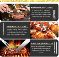 Saveur Royal® 35-delige Barbecue Gereedschapset In Roestvrij Staal - BBQ Grill Set Met Draagtas - Barbecuegerei-sets - Barbecue Accessoires Gereedschap - 35-delig 20 Saveur Royal® 35-delige Barbecue Gereedschapset In Roestvrij Staal - BBQ Grill Set Met Draagtas - Barbecuegerei-sets - Barbecue Accessoires Gereedschap - 35-delig -Beste Barbecue Grill winkel 1200x1170 3