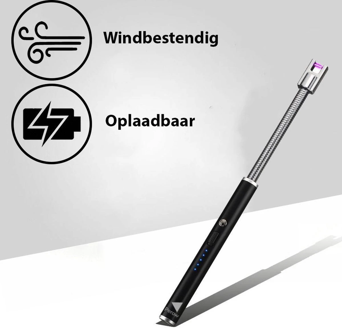 Oplaadbare Lange Elektrische Aansteker Buigbaar - Buigbare Aansteker - Duurzame Plasma Aansteker - Inclusief Cadeauverpakking - BBQ - Kaarsen - Zwart 3 Oplaadbare Lange Elektrische Aansteker Buigbaar - Buigbare Aansteker - Duurzame Plasma Aansteker - Inclusief Cadeauverpakking - BBQ - Kaarsen - Zwart - Afbeelding 3