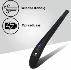 Oplaadbare Lange Elektrische Aansteker - Zwart - Duurzame Plasma Aansteker - Inclusief Cadeauverpakking - BBQ - Kaarsen -Beste Barbecue Grill winkel 1200x1178