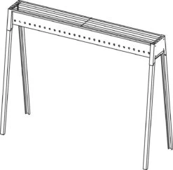 Spiedini Saté-bbq Bali 80 - Saté Houtskoolbarbecue Met Horizontaal Rooster - 80 Cm Lang, 11 Cm Breed - Materiaal: Gealuminiseerd Ijzer -Beste Barbecue Grill winkel 1200x1179