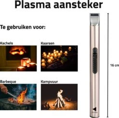 Oplaadbare Lange Elektrische Aansteker - Duurzame Plasma Aansteker - Inclusief Cadeauverpakking - BBQ - Kaarsen - Rose -Beste Barbecue Grill winkel 1200x1187 5