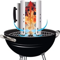 Kolen Starter GROOT - Brikettenstarter Met Veiligheidshandgreep - Snelstarter Voor Barbecue - BBQ Houtskool Starter -Beste Barbecue Grill winkel 1200x1187 9