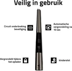 Oplaadbare Lange Elektrische Aansteker - Duurzame Plasma Aansteker – Luxe Aansteker - Inclusief Cadeauverpakking - BBQ – Kaarsen - Zwart 10 Oplaadbare Lange Elektrische Aansteker - Duurzame Plasma Aansteker – Luxe Aansteker - Inclusief Cadeauverpakking - BBQ – Kaarsen - Zwart -Beste Barbecue Grill winkel 1200x1188 3