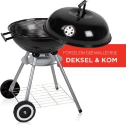 BBQ Collection Houtskoolbarbecue - Kogelbarbecue 45 X 60 Centimeter - Ronde Barbecue - Barbecue Op Wielen - Zwart - Metaal -Beste Barbecue Grill winkel 1200x1191 1