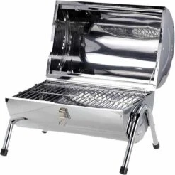 BBQ Collection Houtskoolbarbecue - Cilinder - Chroom -Beste Barbecue Grill winkel 1200x1193
