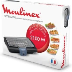 Moulinex BG134812 Barbecue Tafelblad Electrisch 2100W Zwart, Blauw, Zilver Barbecue -Beste Barbecue Grill winkel 1200x1194 1