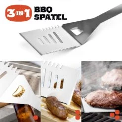 Squago BBQ Accesoires XXL Set Met Schort - Gereedschap - Gereedschapset Tang Borstel Mat -Beste Barbecue Grill winkel 1200x1198 4