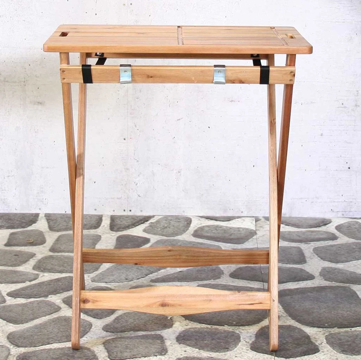 SenS-Line Inklapbare BBQ Bijzettafel - Acacia 8 SenS-Line Inklapbare BBQ Bijzettafel - Acacia - Afbeelding 8