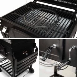 Alice's Garden Houtskool BBQ Bernard - Smoker - Verstelbare Houtskoolbak - Zwart -Beste Barbecue Grill winkel 1200x1200 104