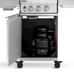 Burnhard Gas BBQ FRED JR. Deluxe - 2 Branders - Incl. Keramische Infraroodbrander & Afdekhoes - Deluxe 26 Burnhard Gas BBQ FRED JR. Deluxe - 2 Branders - Incl. Keramische Infraroodbrander & Afdekhoes - Deluxe -Beste Barbecue Grill winkel 1200x1200 140