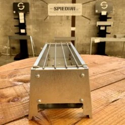 Spiedini Saté-bbq Bali 40 Mini - Kleine, Smalle Houtskoolbarbecue Met Horizontaal Rooster Voor Sate Of Andere Spiesjes - 40 Cm Lang, 11 Cm Breed, 14 Cm Hoog - Ideaal Voor Tuin- Of Open Haard, Of Balkon - Materiaal: Gealuminiseerd Ijzer -Beste Barbecue Grill winkel 1200x1200 2