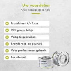 Hendi Brandpasta Voor Chafing Dish - Brandgel 200g - ( 6 Stuks ) -Beste Barbecue Grill winkel 1200x1200 263