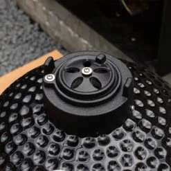 BluMill Kamado BBQ Egg - Kamado 13 Inch - Incl. Vlees Thermometer - Houtskoolbarbecues - Zwart - Ø 27cm -Beste Barbecue Grill winkel 1200x1200 27