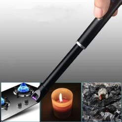 Oplaadbare Lange Dunne Elektrische Aansteker - Duurzame Plasma Aansteker - Inclusief Cadeauverpakking - BBQ – Kaarsen - Zwart -Beste Barbecue Grill winkel 1200x1200 272