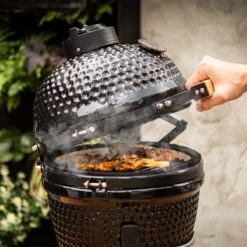 BluMill Kamado BBQ Egg - Kamado 13 Inch - Incl. Vlees Thermometer - Houtskoolbarbecues - Zwart - Ø 27cm -Beste Barbecue Grill winkel 1200x1200 28