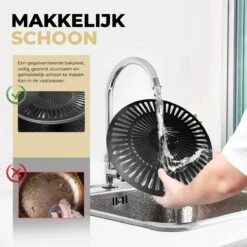 Ozocozy BBQ-ONE Houtskool Tafelbarbecue - Ø30 Cm- Zwart - Incl. Draagtas, Siliconen Bakkwast En RVS-Barbecuetang -Beste Barbecue Grill winkel 1200x1200 34