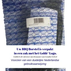 Gohh BBQ Borstel Met Schraper - Schoonmaakborstel - Barbecue Krabber Met Handige Bewaarzak 2 In 1 -Beste Barbecue Grill winkel 1200x1200 345