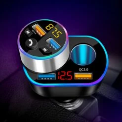 Auto Sigarettenaansteker Splitter - Losse Oplader - USB 2.0 A/USB 3.0 A 2 Poorten - Zwart - Snellader - Splitter - Auto Lader USB -Beste Barbecue Grill winkel 1200x1200 396