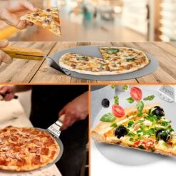 Inpro Pizzaschep RVS - Rond - Voor BBQ En Oven - Pizzaspatel - Taartschep - Houten Handvat - BBQ Gereedschap - Keukengerei - 30 Cm Diameter - Spatel -Beste Barbecue Grill winkel 1200x1200 410