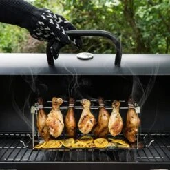 GrillX Kippenvleugelhouder - Kiphouder Voor BBQ & Oven - RVS - BBQ Accesoires -Beste Barbecue Grill winkel 1200x1200 448